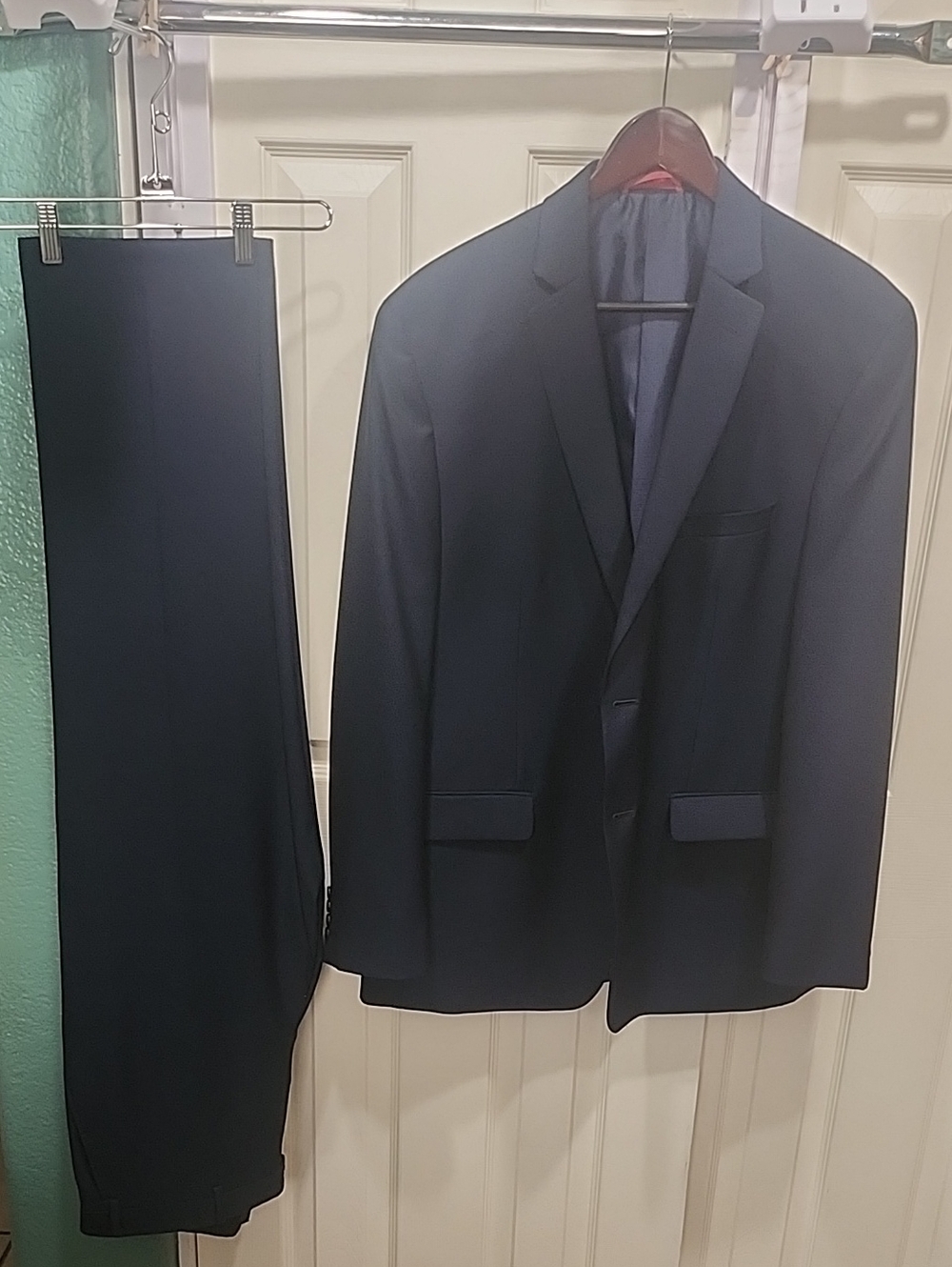 Alfani Slim-Fit Navy Men's Suit Jacket 44R and Trousers 36X30